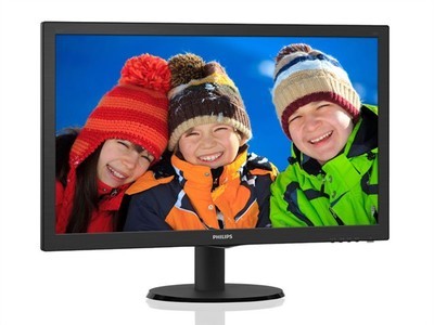 飞利浦233V5LSB 23英寸液晶显示器 简约设计，高效办公伴侣